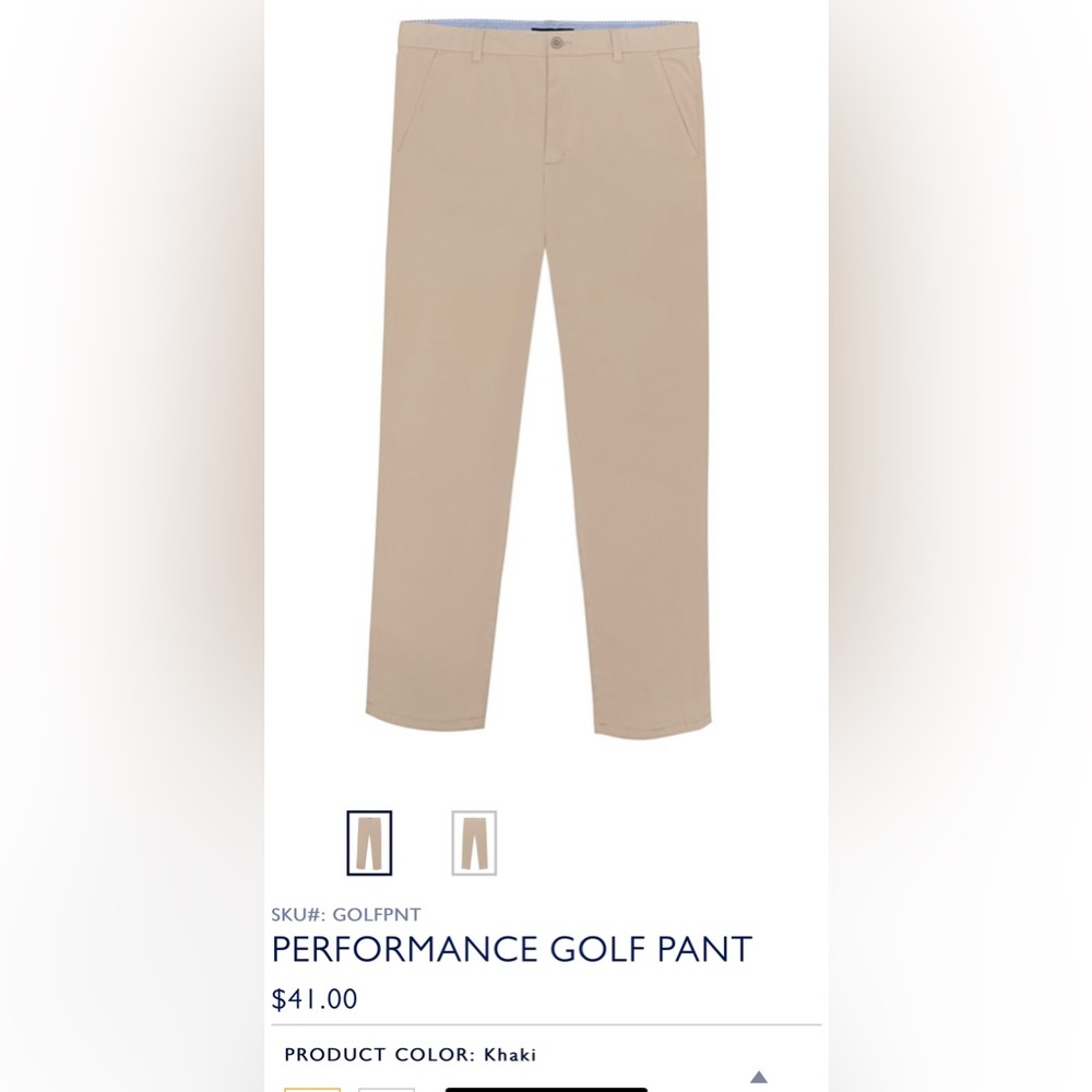 Uniforms By Tommy Hilfiger Performance Golf Pants-NWT